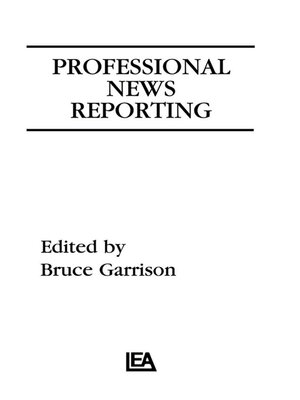 cover image of Professional News Reporting